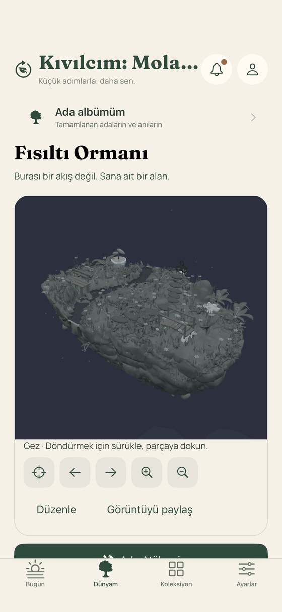 Fısıltı Ormanı adası